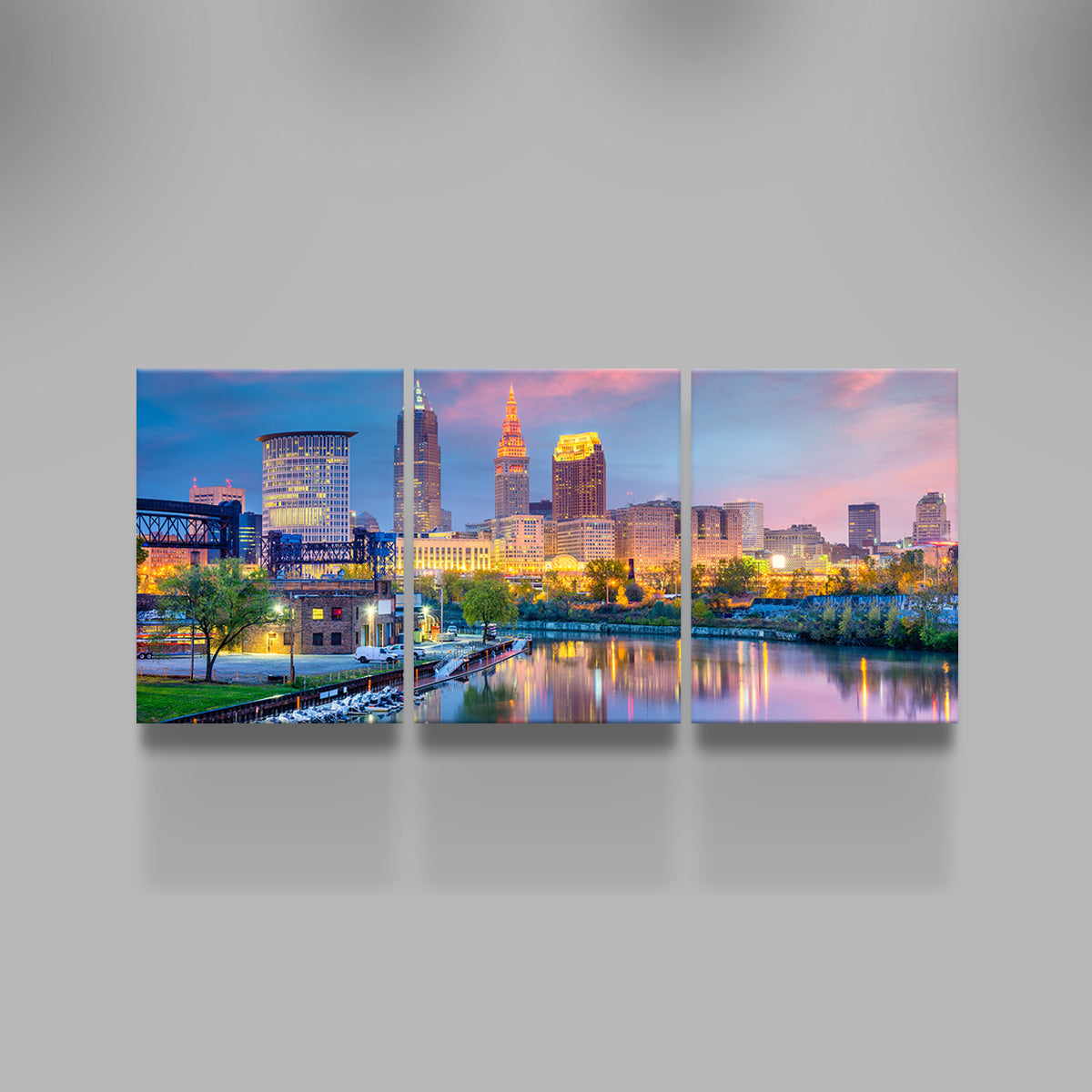 Stunning Cleveland Skyline Wall Art - Museum Quality Canvas Prints