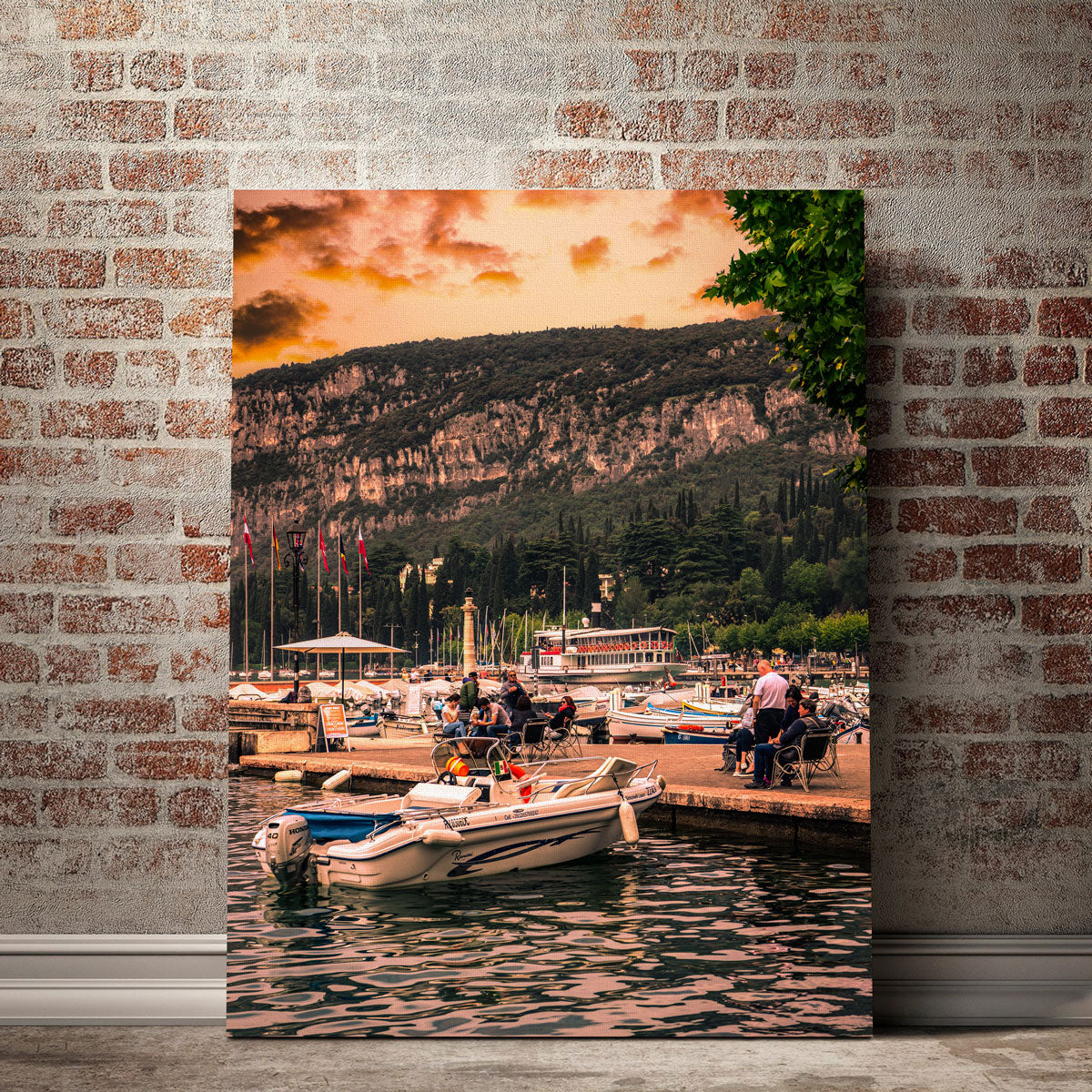 Breathtaking Garda at Sunset Wall Art by Stefano Baltieri