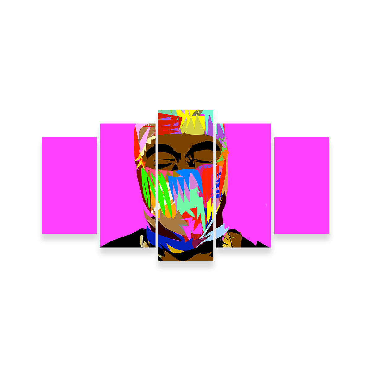 Stunning Yay Mask Wall Art - Handmade Museum-Quality Canvas Print