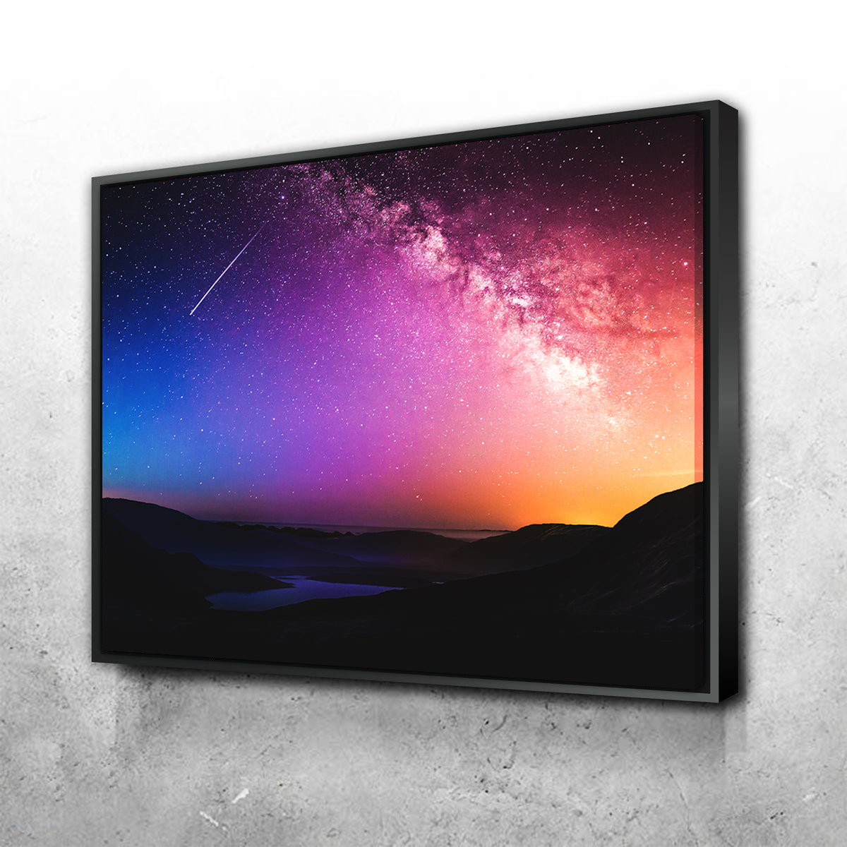 Gorgeous Rainbow Night Wall Art by George Sorin
