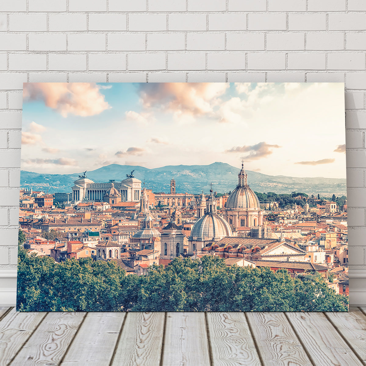 Exquisite Rome Roofs Wall Art by Manjik Pictures