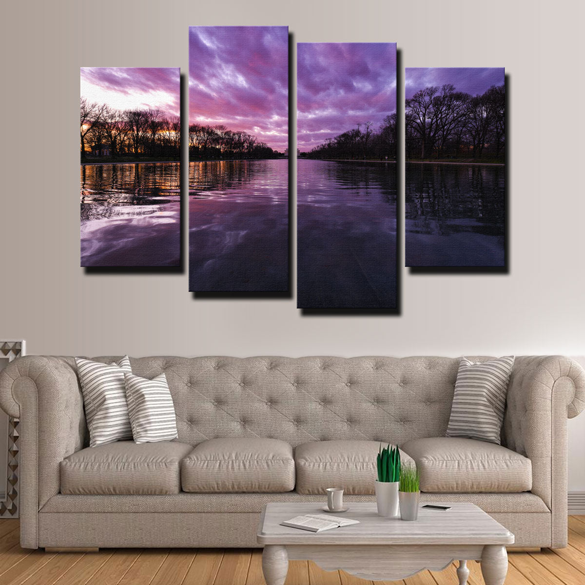 Exquisite Reflecting Pool Wall Art by Dennis Maida