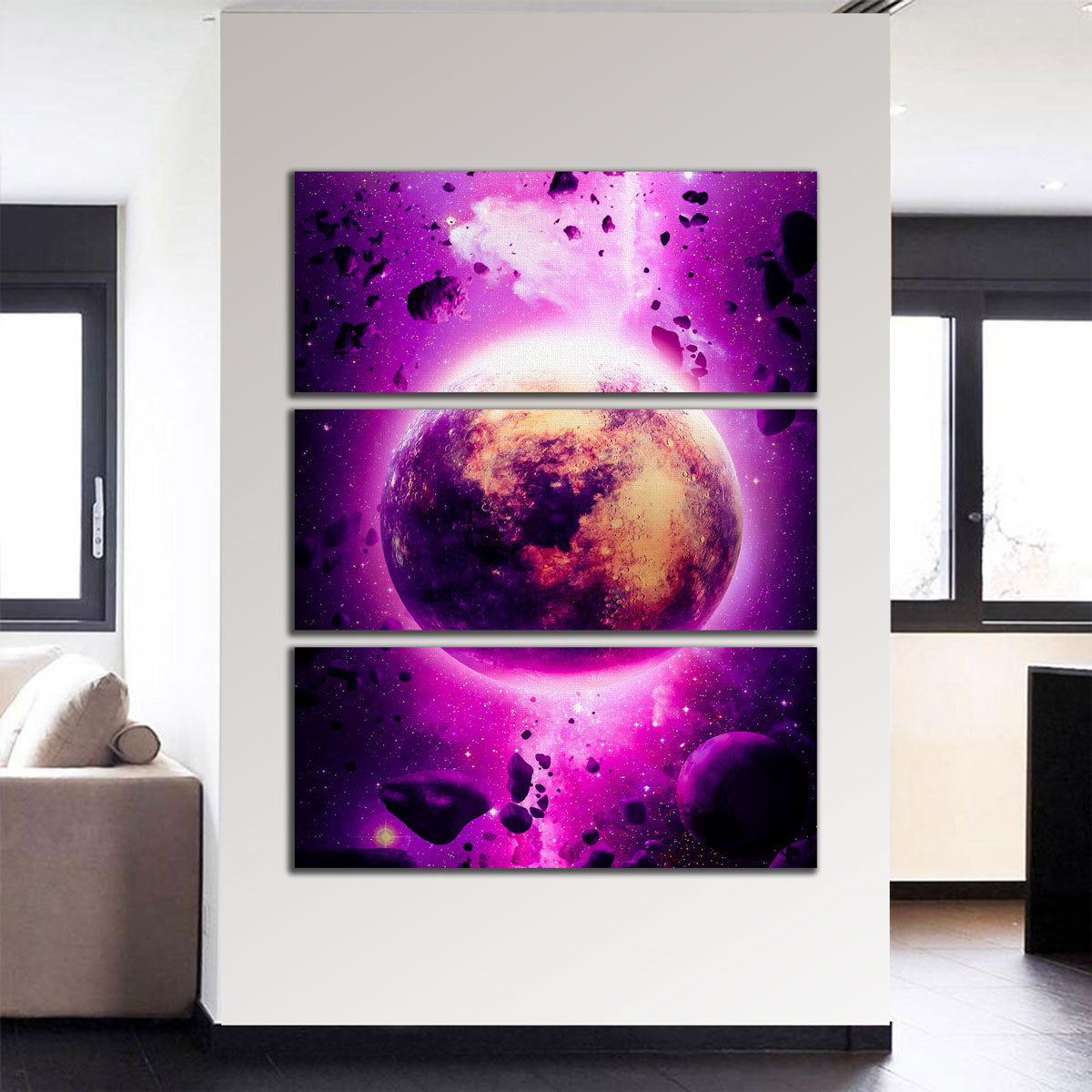 Stunning Purple Planet Wall Art by Manuel Luces