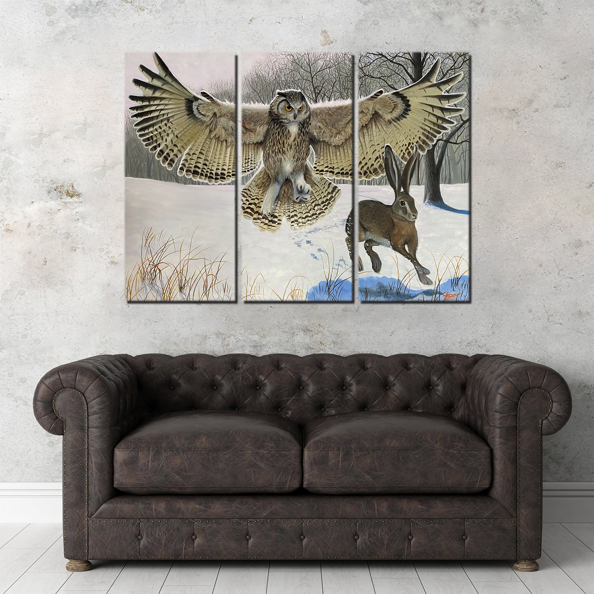Stunning Owl on the Hunt Wall Art for Your Home Decor