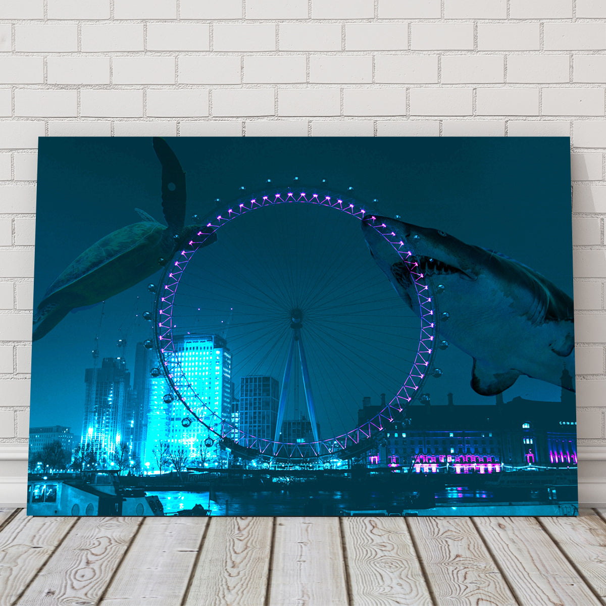 Stunning London Eye Manipulation Wall Art for Home Decor