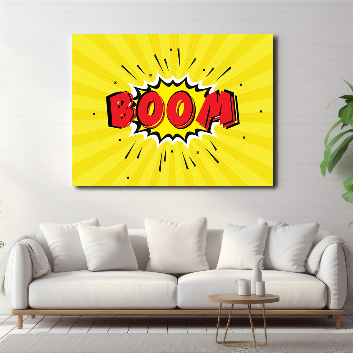 Boom1 Stunning Wall Art - Sustainable Kiln - Dried Pine Wood Frame