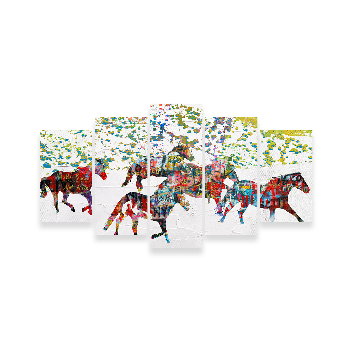 Exquisite Peace Horse in the Snow Wall Art by Stephen Chambers