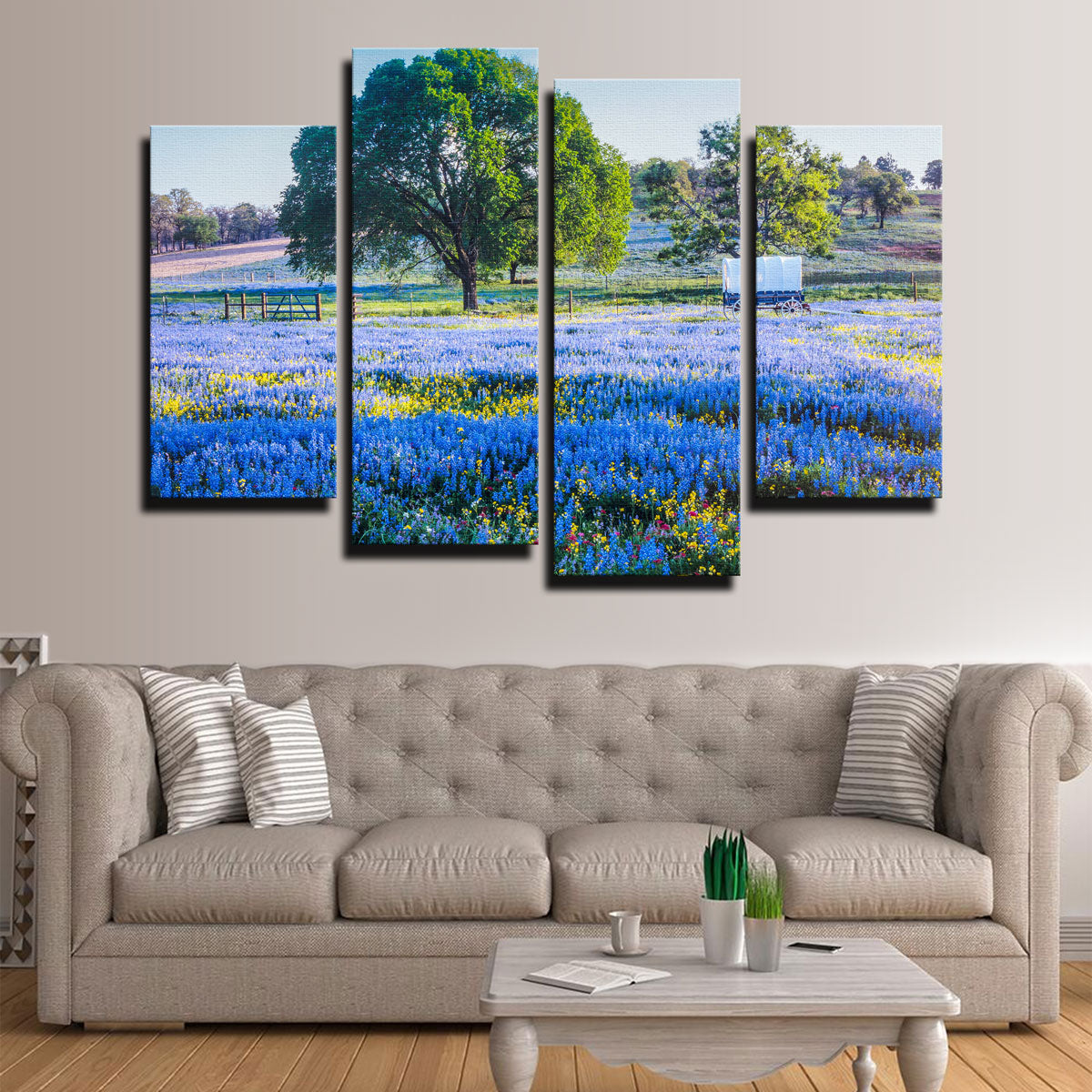 Gorgeous Texas Hill Country in Spring Wall Art for Stunning Home Decor