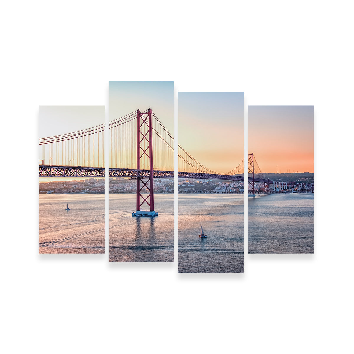 Stunning 25 de Abril Bridge Wall Art - Museum Quality Canvas Print