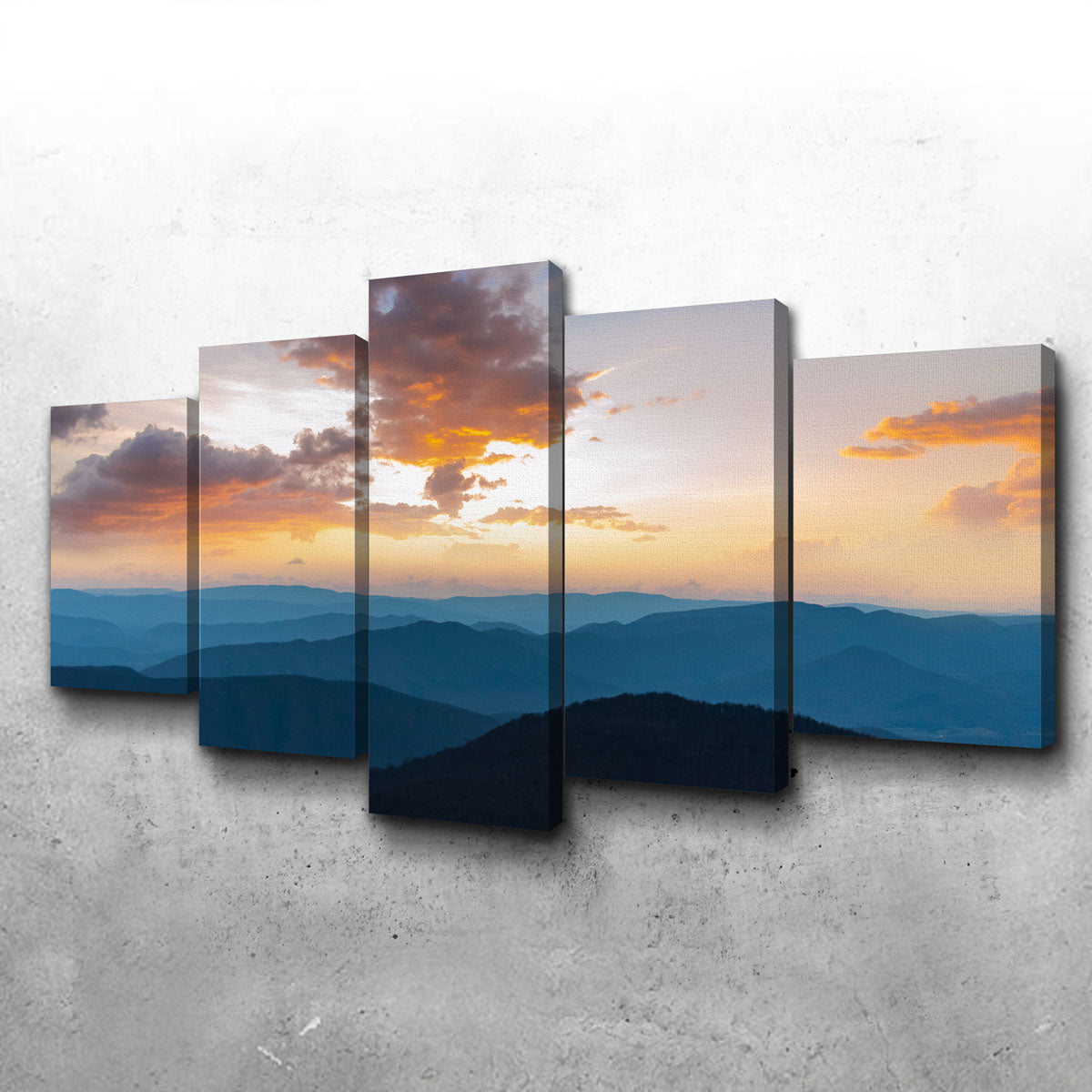 Stunning Blue Ridge Sunset Wall Art by Lucas Moore
