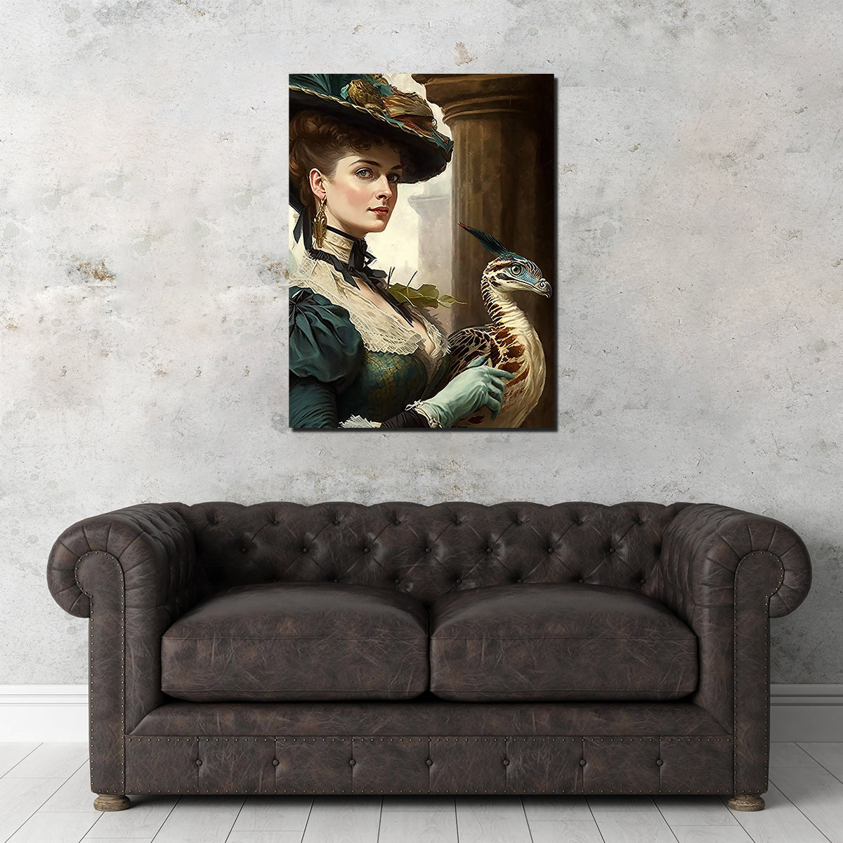 Exquisite A Lady and Her Raptor Wall Art by Jennifer Hotai