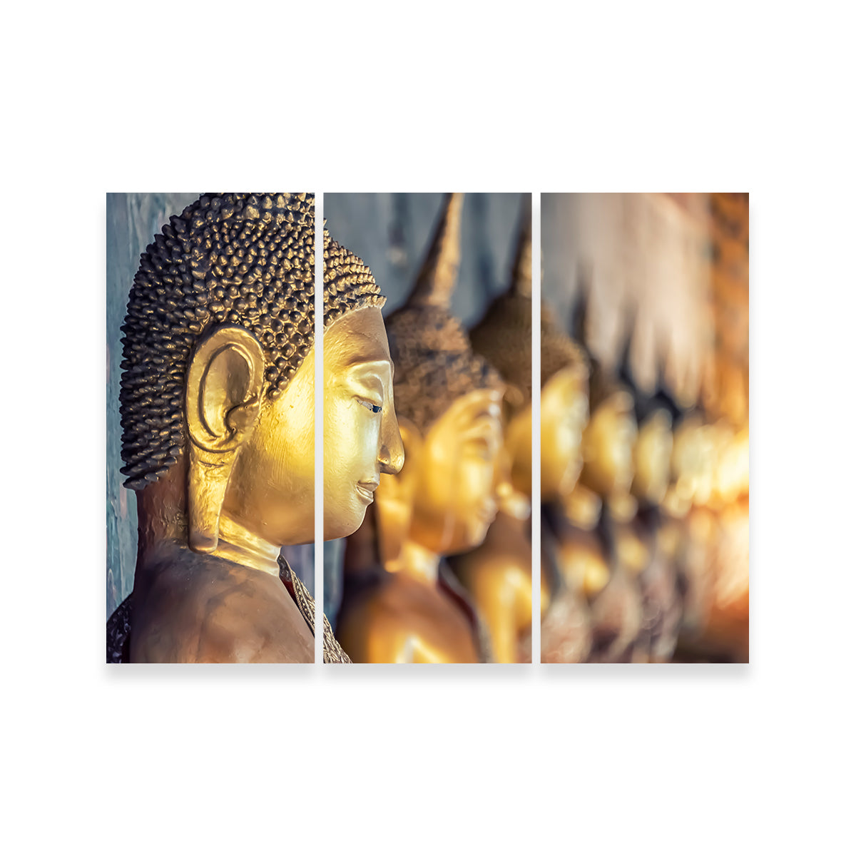 Stunning Golden Buddha Wall Art by Manjik Pictures