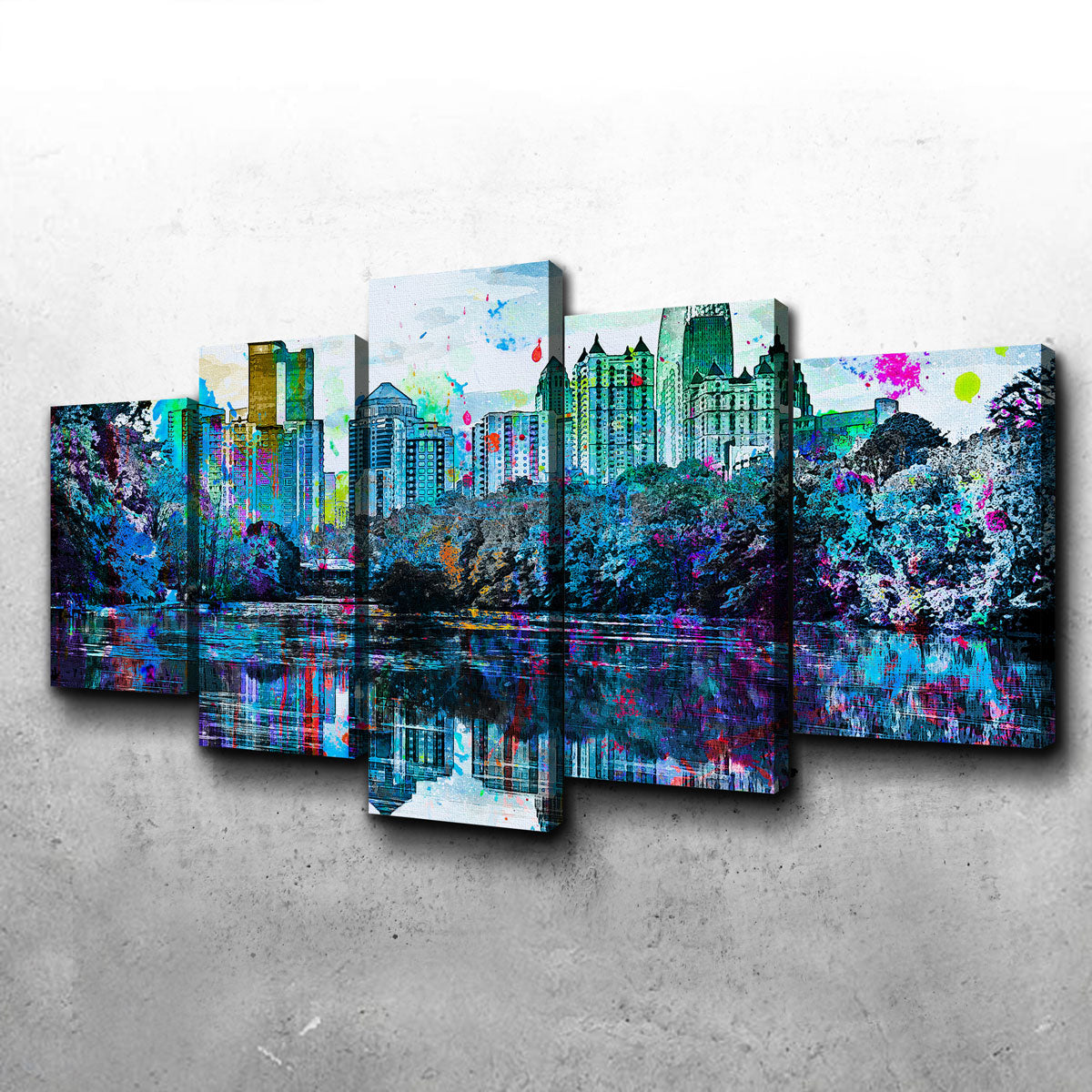 Stunning Abstract Atlanta Wall Art for Modern Decor