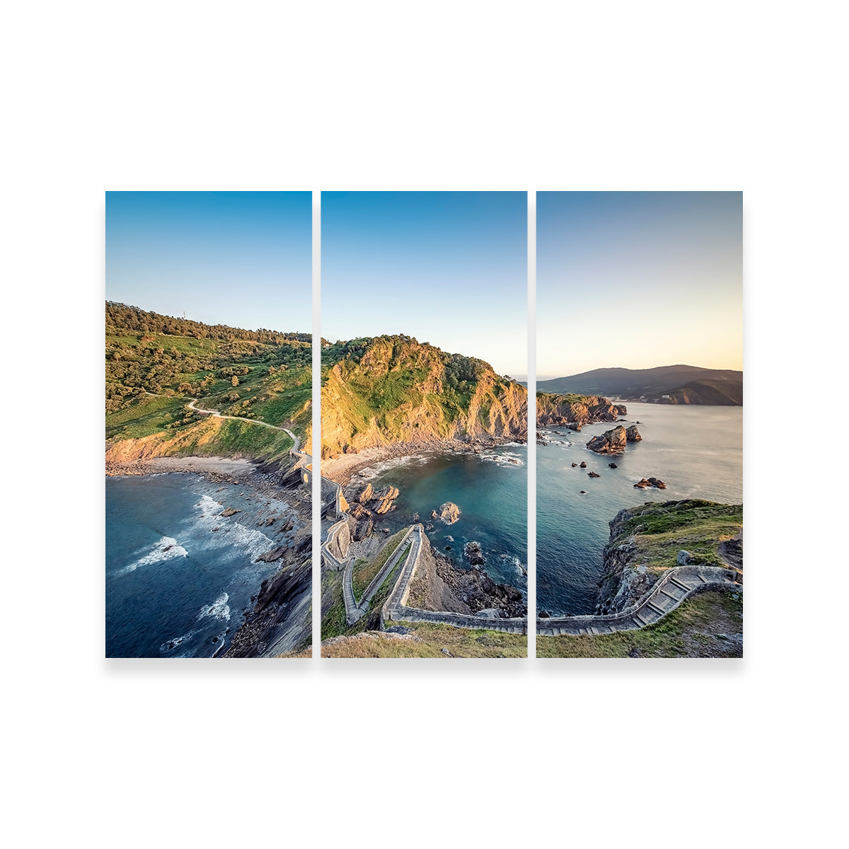 Gaztelugatxe Wall Art by Manjik Pictures - Museum Quality Canvas Print