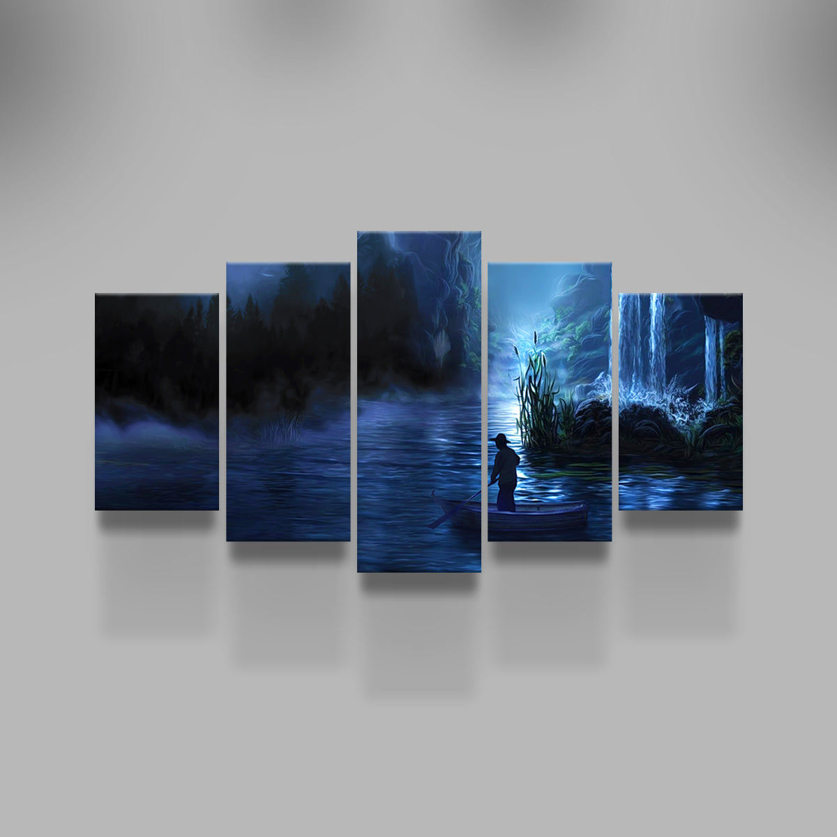 Stunning Paddle at Night Wall Art for Home Decor