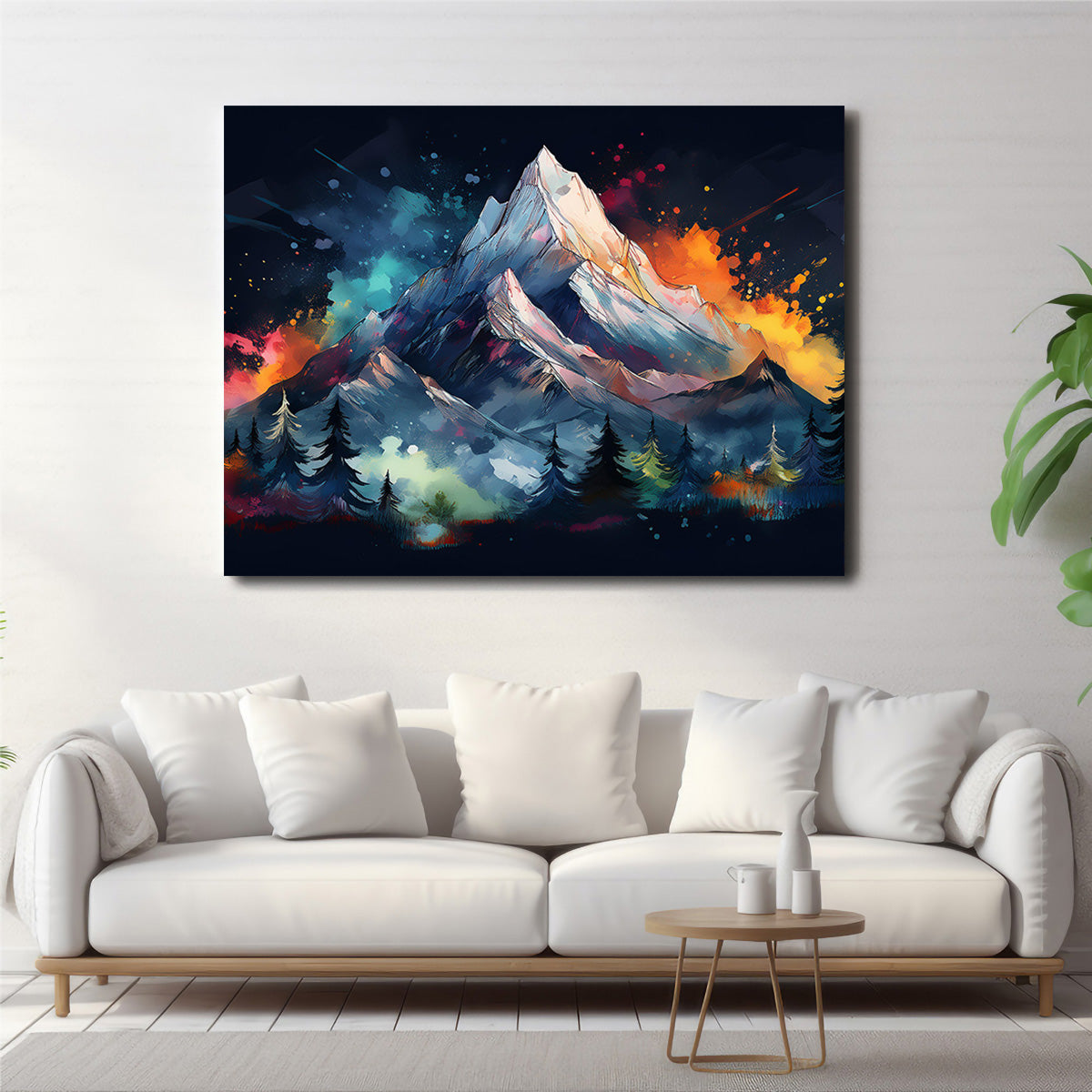 Exquisite Dark Colored Mountain Wall Art for Stunning Decor