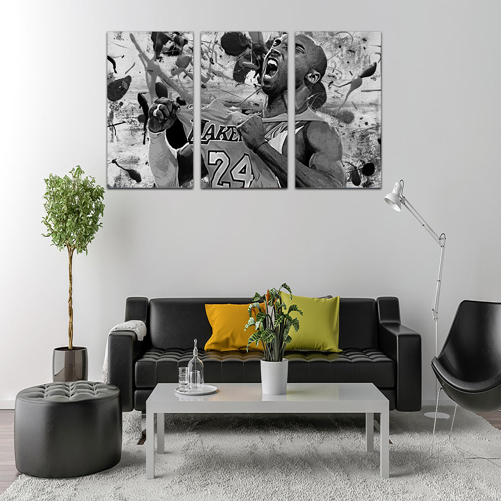 Stunning The Black Mamba Grayscale Wall Art for Modern Interiors