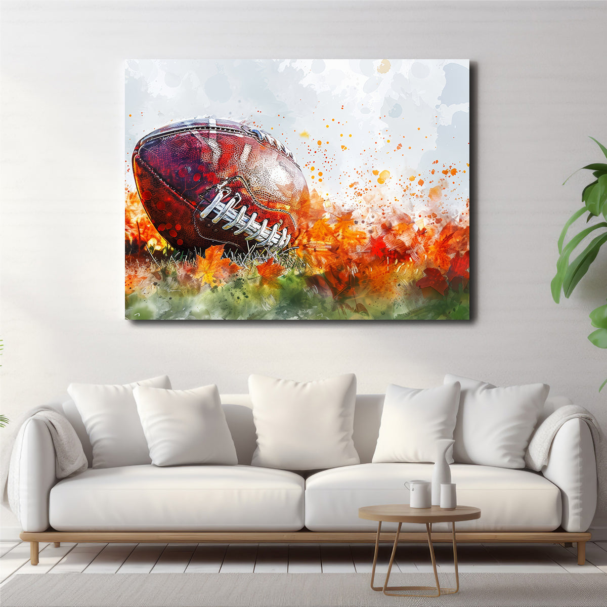Stunning Football Abstract Wall Art for Sports Enthusiasts