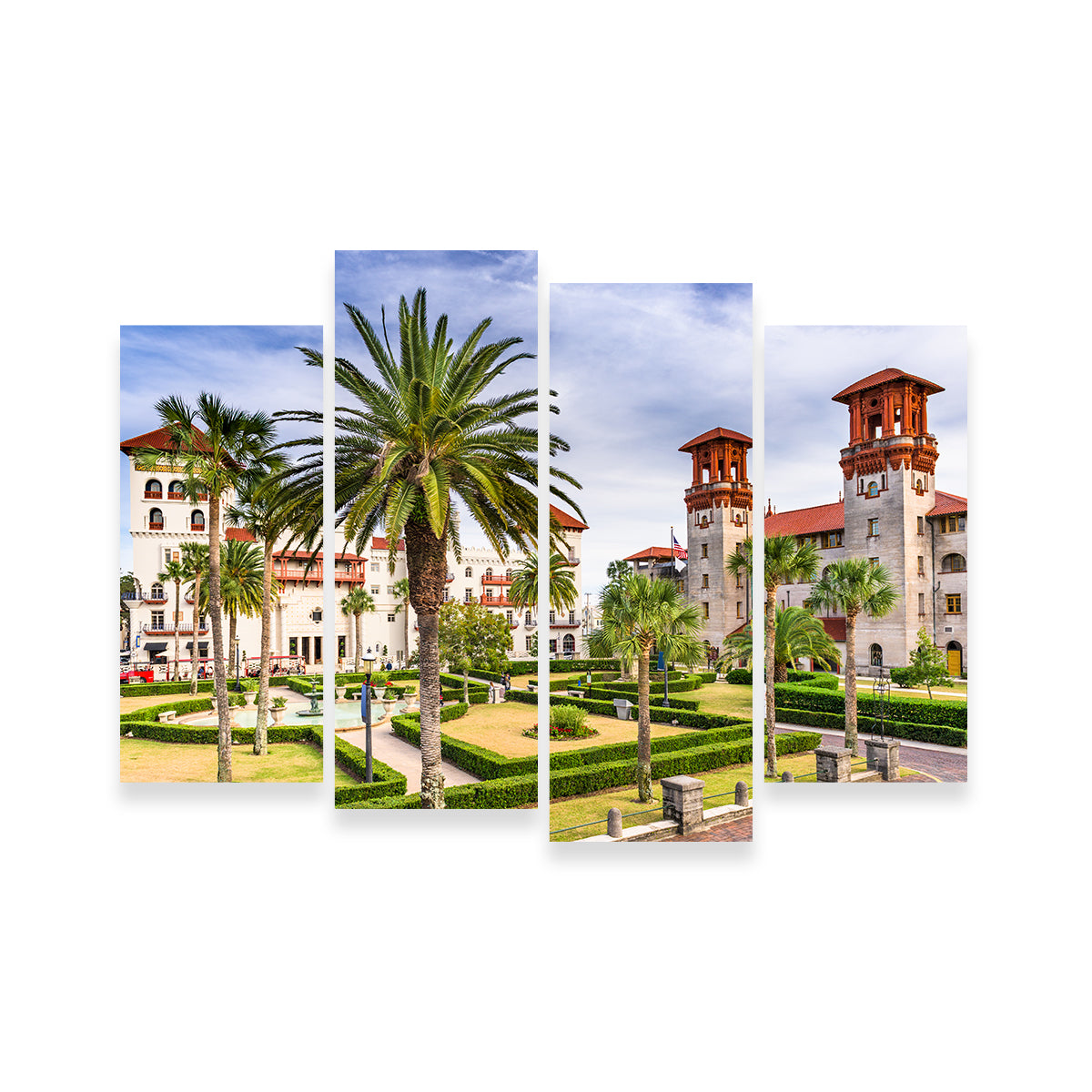 St. Augustine - Alcazar Courtyard Exquisite Wall Art for Home Decor