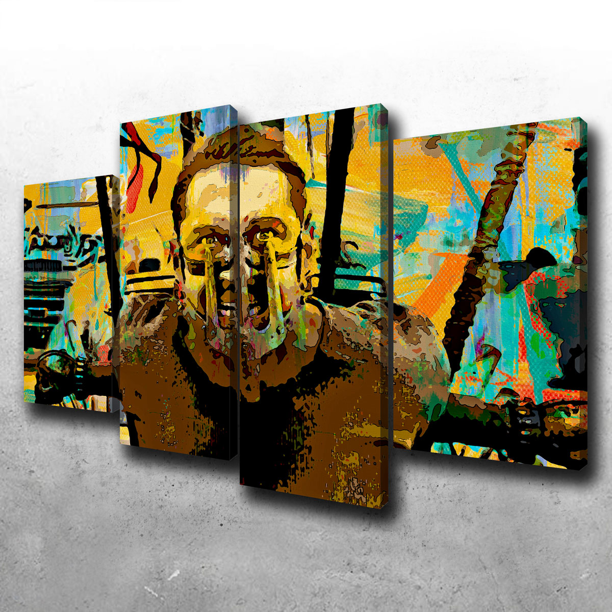 Stunning Abstract Fury Road Wall Art for Modern Decor