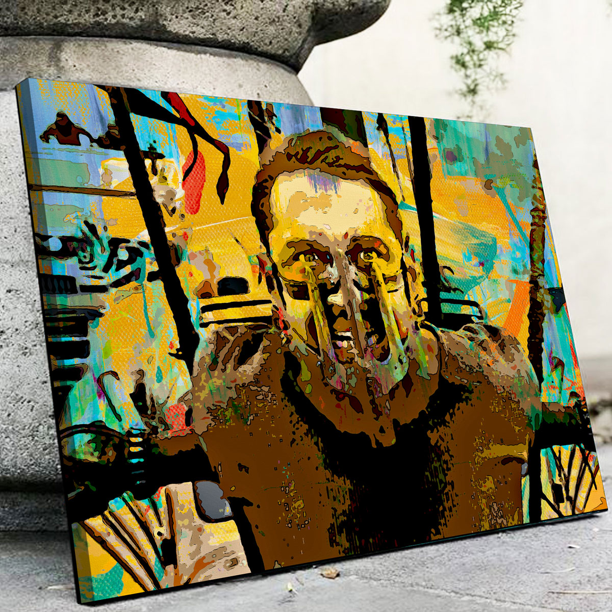 Stunning Abstract Fury Road Wall Art for Modern Decor