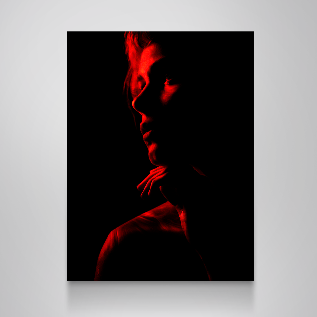 Stunning Red-Girl Wall Art by Manuel Luces