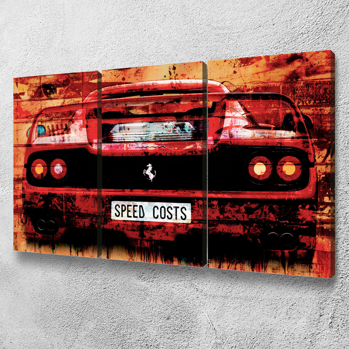 High - Quality Speed Costs Wall Art for Stunning Decor