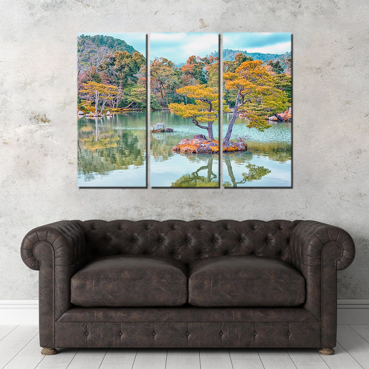Exquisite Japanese Garden Wall Art by Manjik Pictures