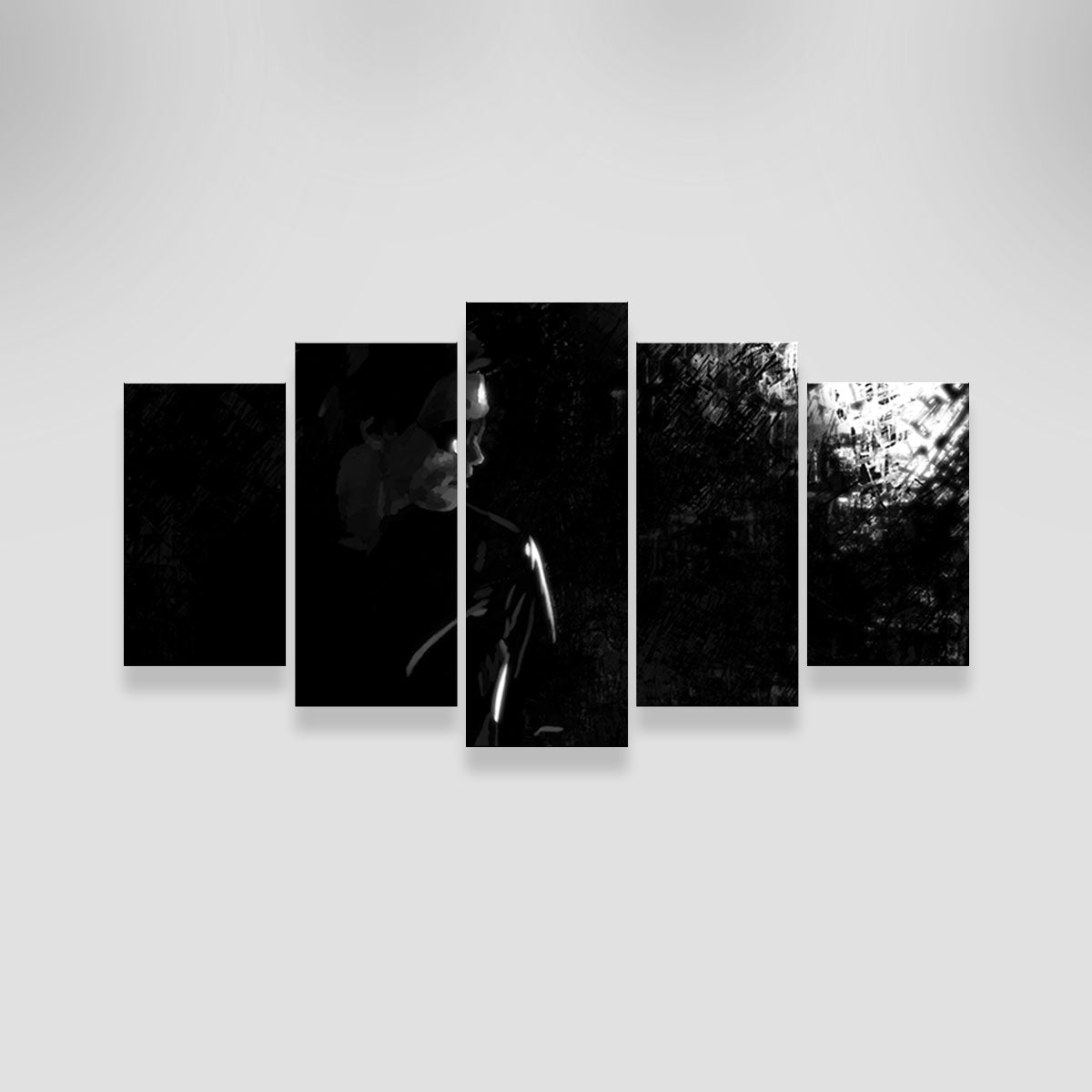 Mysterious Terminator in the Shadows Wall Art - Ideal for Home Decor