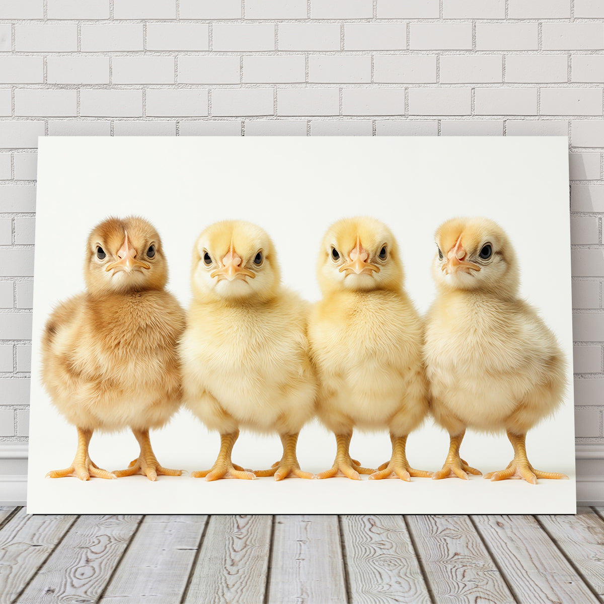 Adorable Four Baby Chickens Wall Art for Your Home Decor