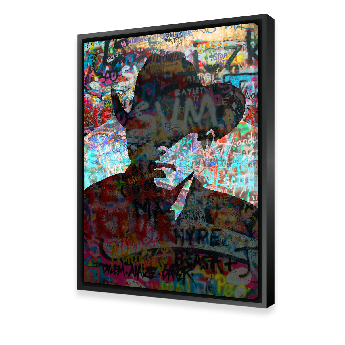Stunning Graffiti Cowboy Wall Art by Stephen Chambers
