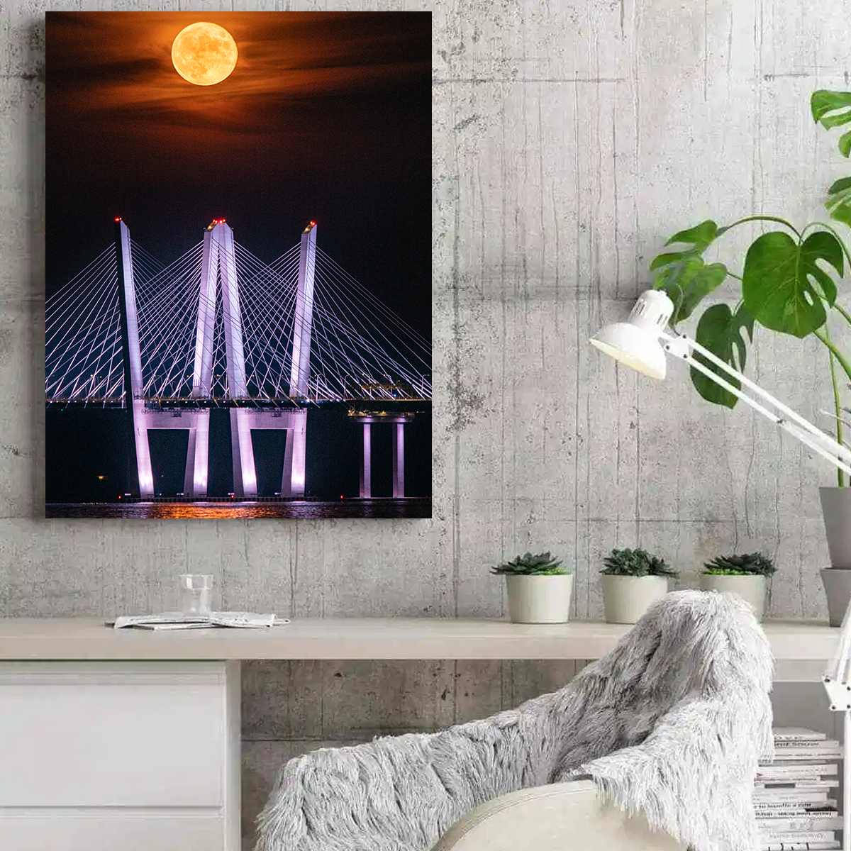 Stunning Tappan Zee Bridge Wall Art by Dennis Maida