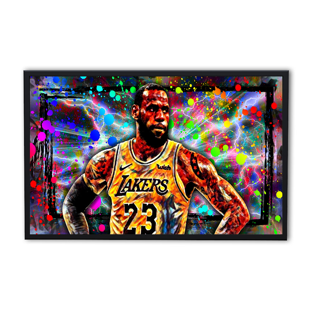 Stunning Abstract LBJ Panoramic Wall Art for Modern Decor