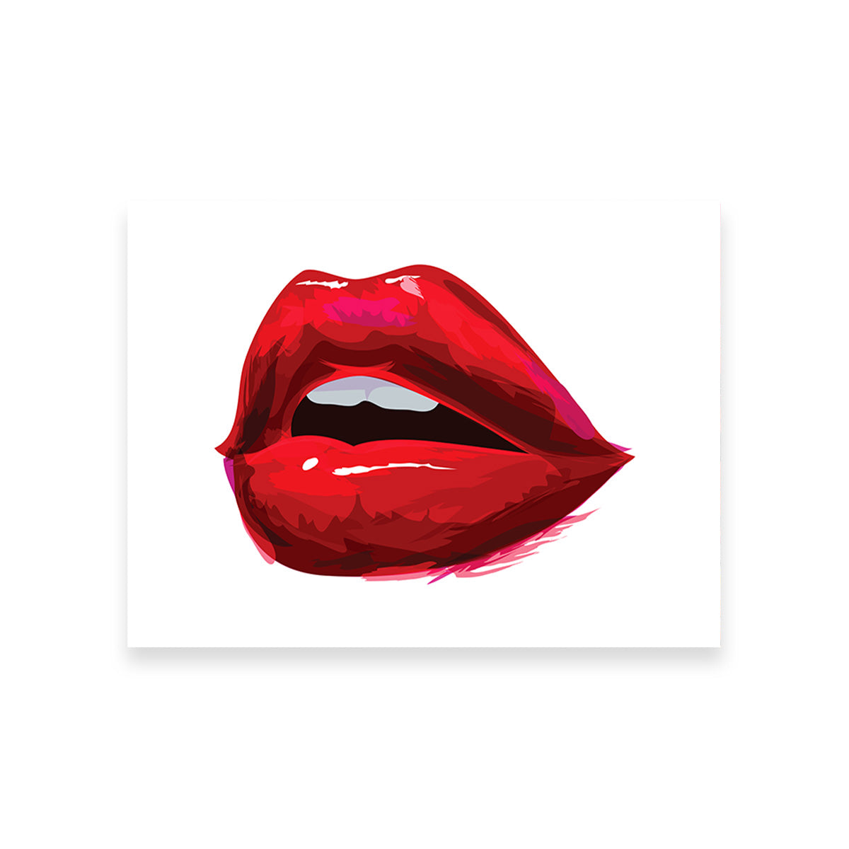 Stunning Red Lips Wall Art