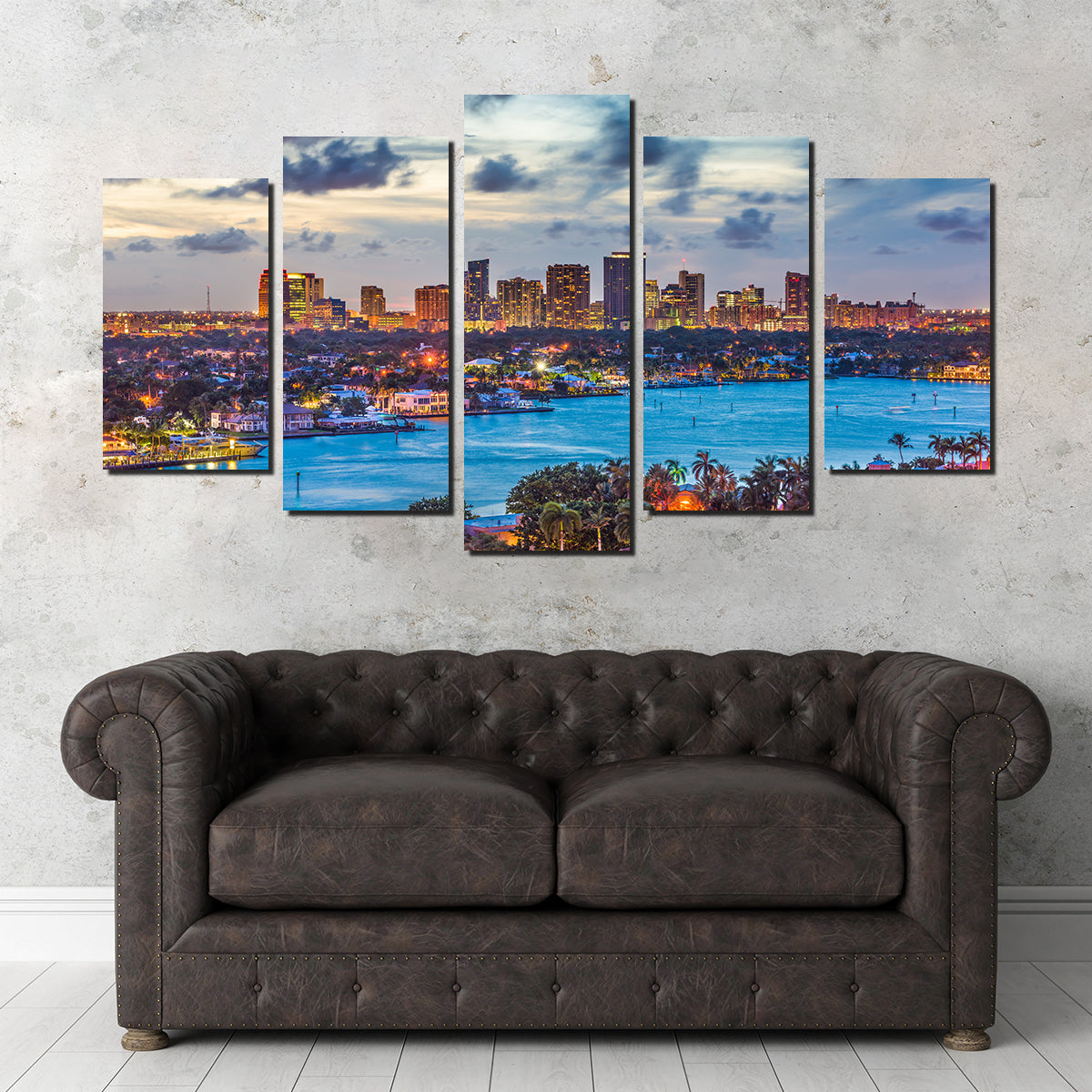 Stunning Fort Lauderdale Skyline Wall Art for Home Decor