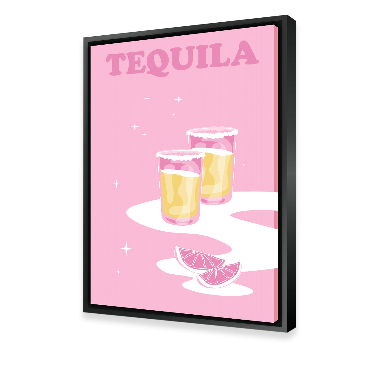 Exclusive Tequila For Two Wall Art by Groovy Vibe Studio