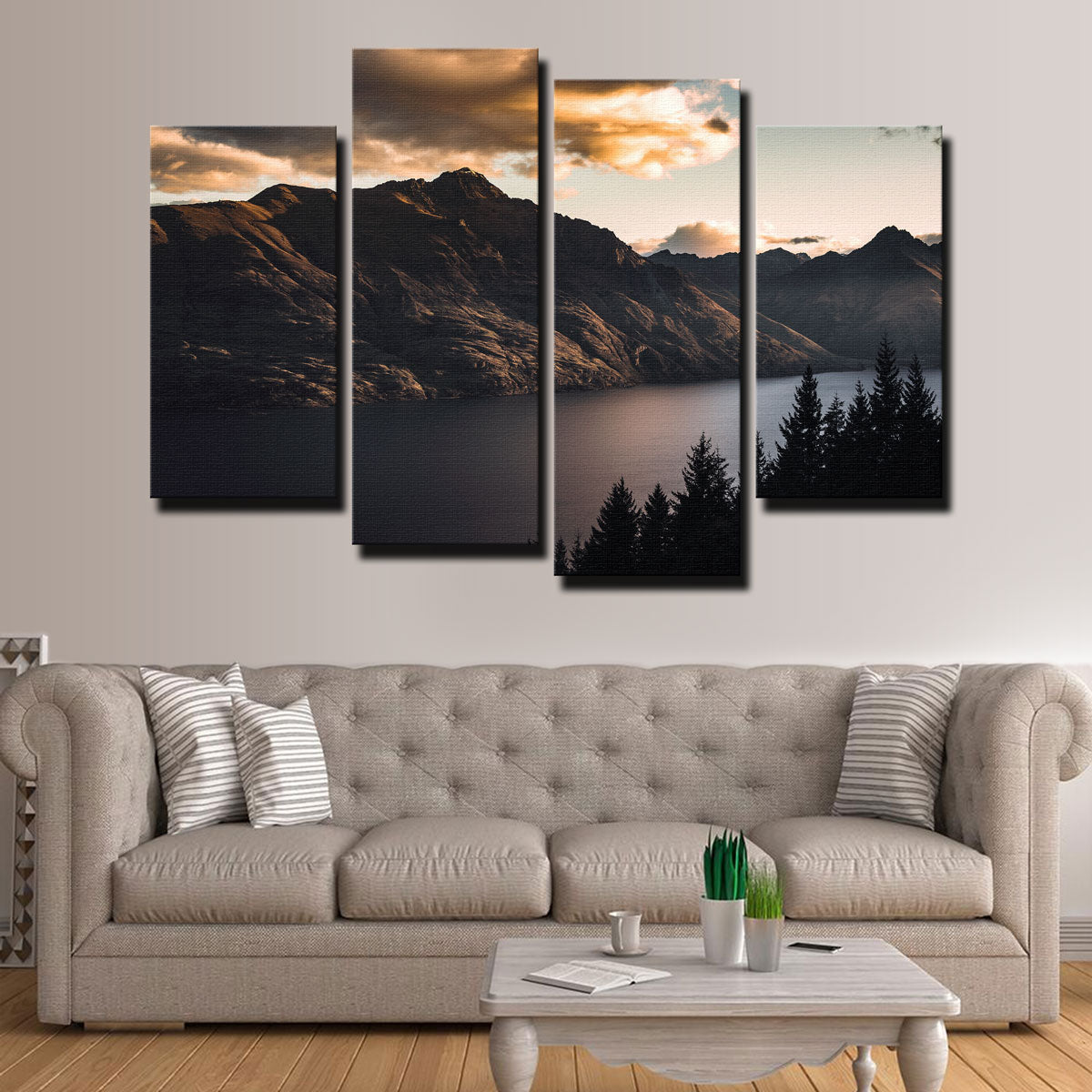 Stunning Otago Peaks Wall Art by Mike Cotton