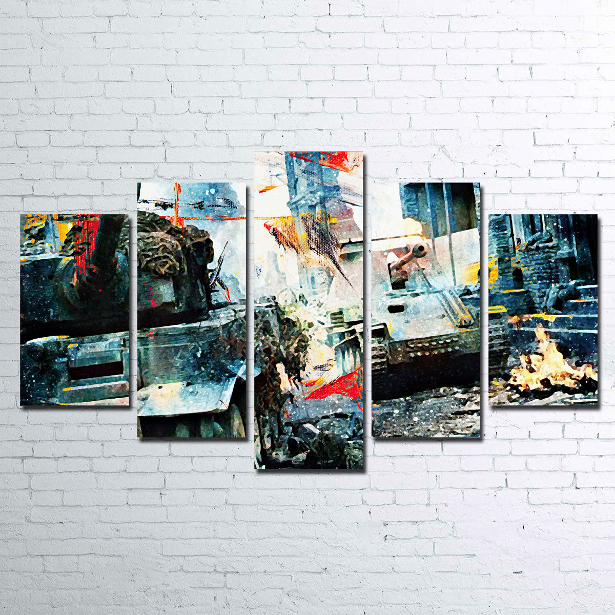 Epic Tank Battle Wall Art for Stunning Decor