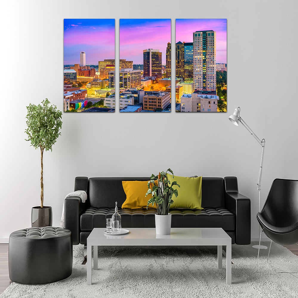 Stunning Birmingham Skyline Wall Art for Home Decor
