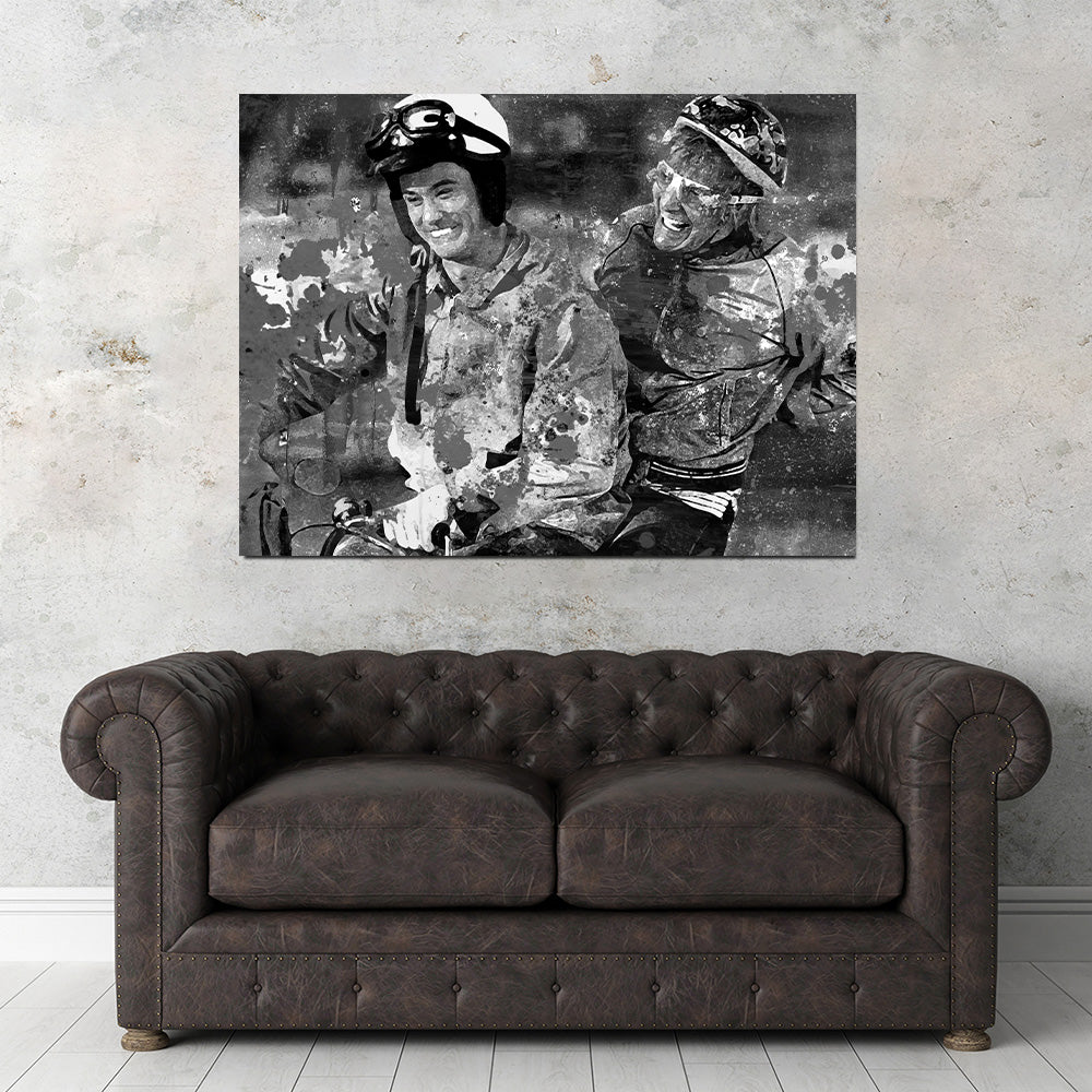 Eye - catching Dumb and Dumber Grayscale Wall Art for Stunning Decor