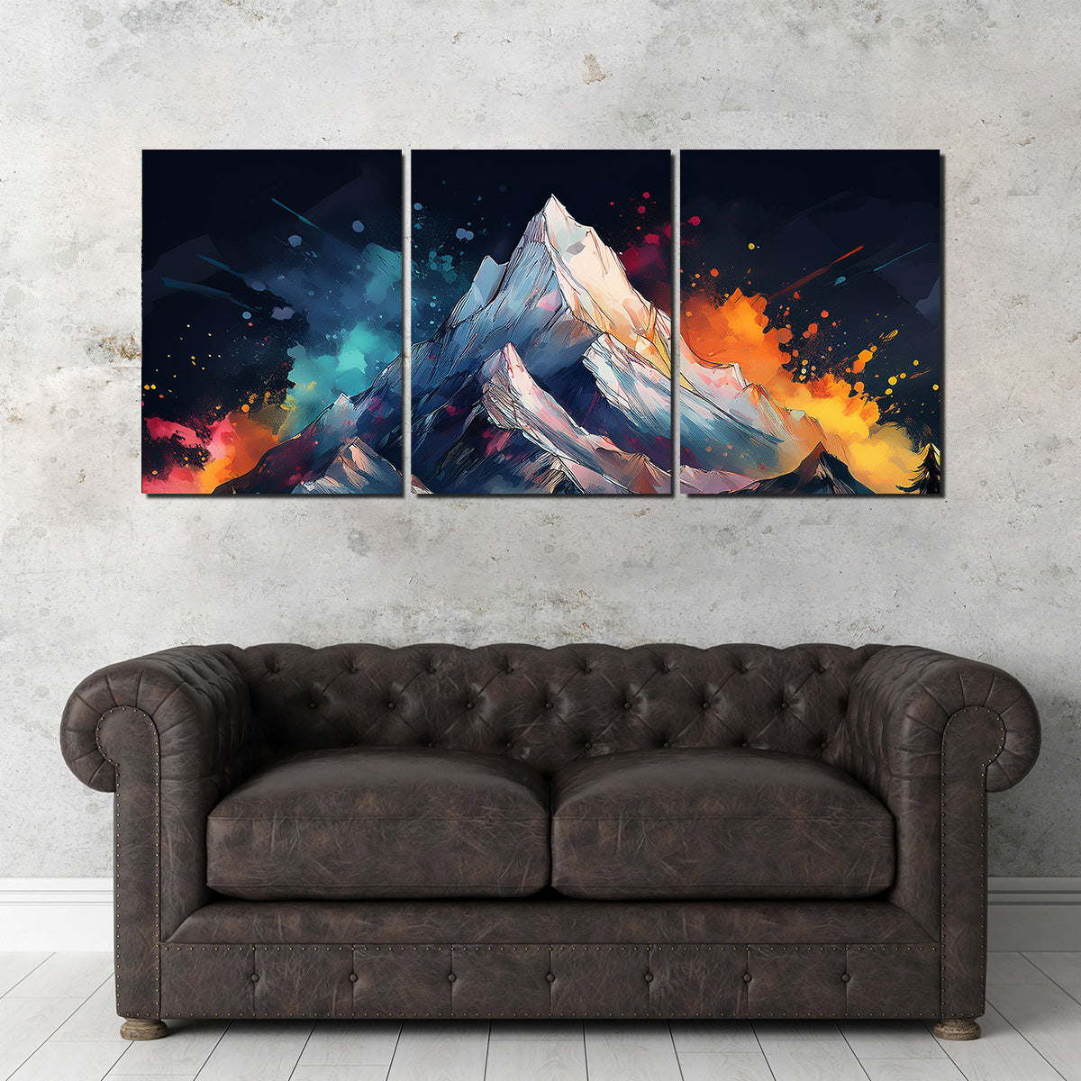Exquisite Dark Colored Mountain Wall Art for Stunning Decor
