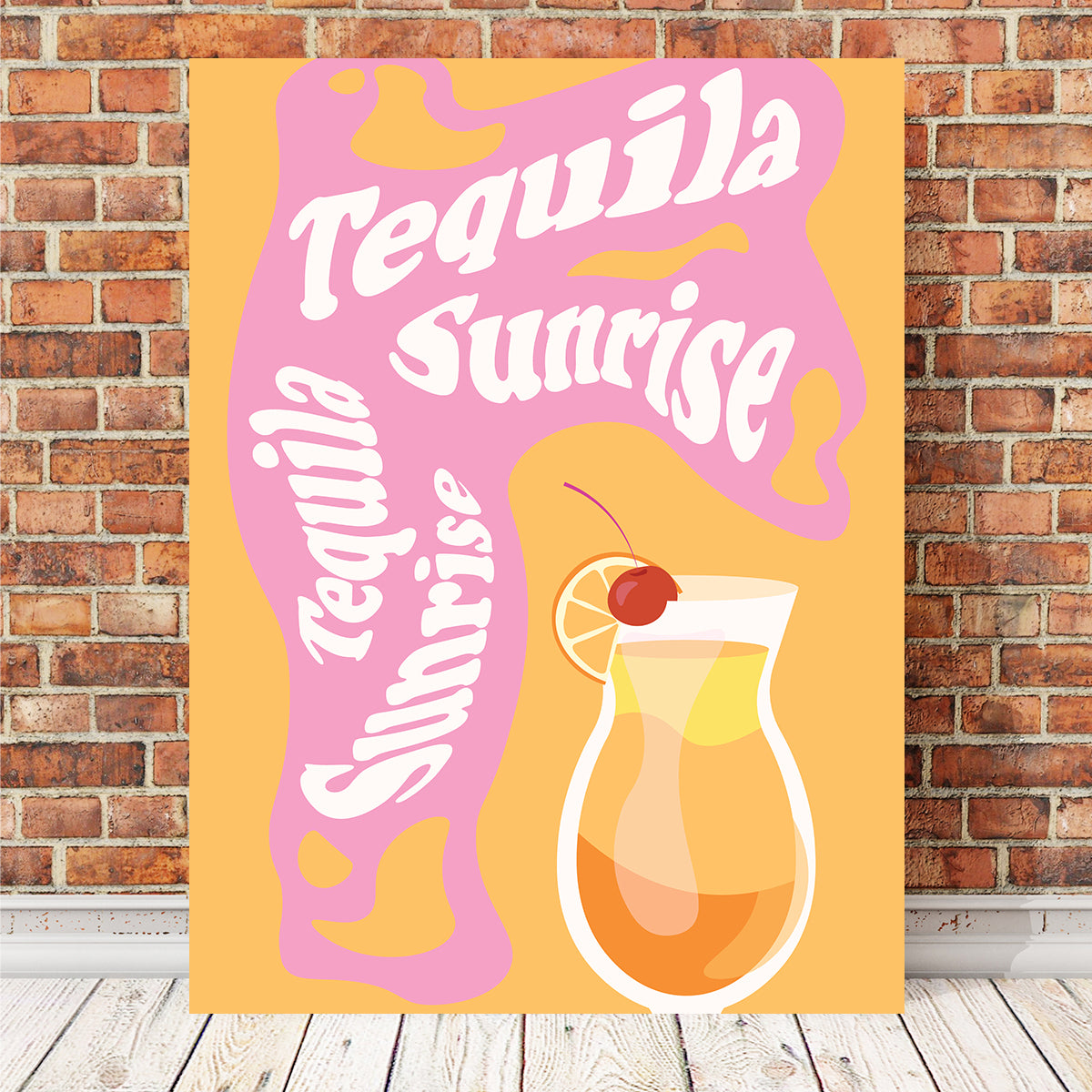 Tequila Sunrise Wall Art - Stunning Decor from Groovy Vibe Studio