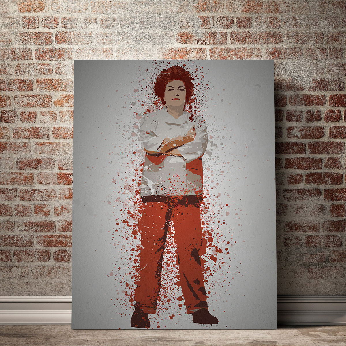 Vibrant Red Wall Art by TM Creative Design