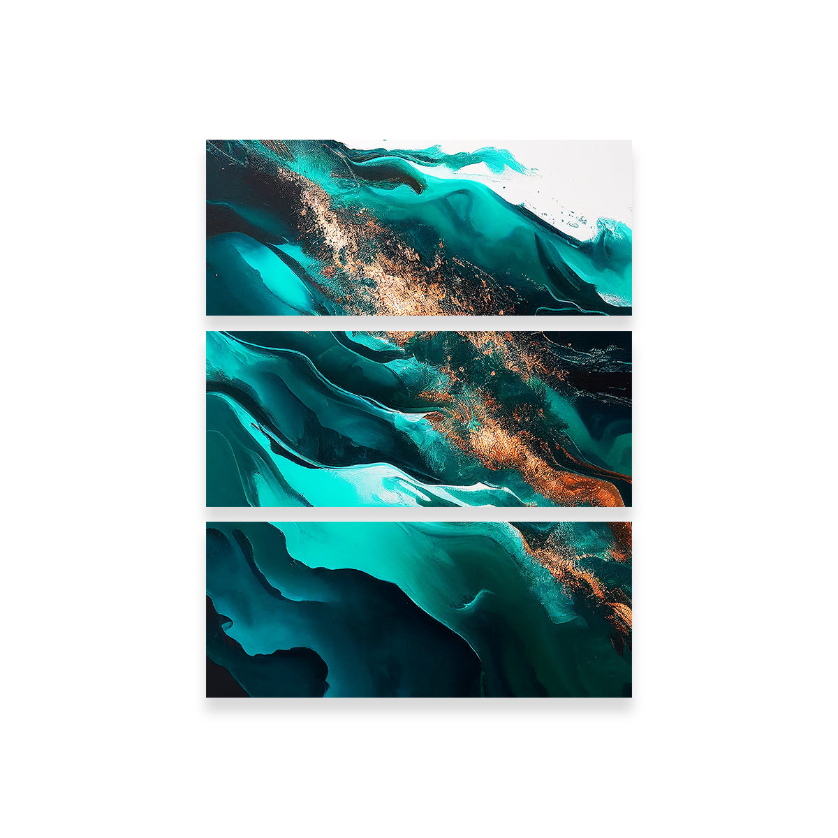 Stunning Coastal Abstract Series 6 Wall Art by Jennifer Hotai