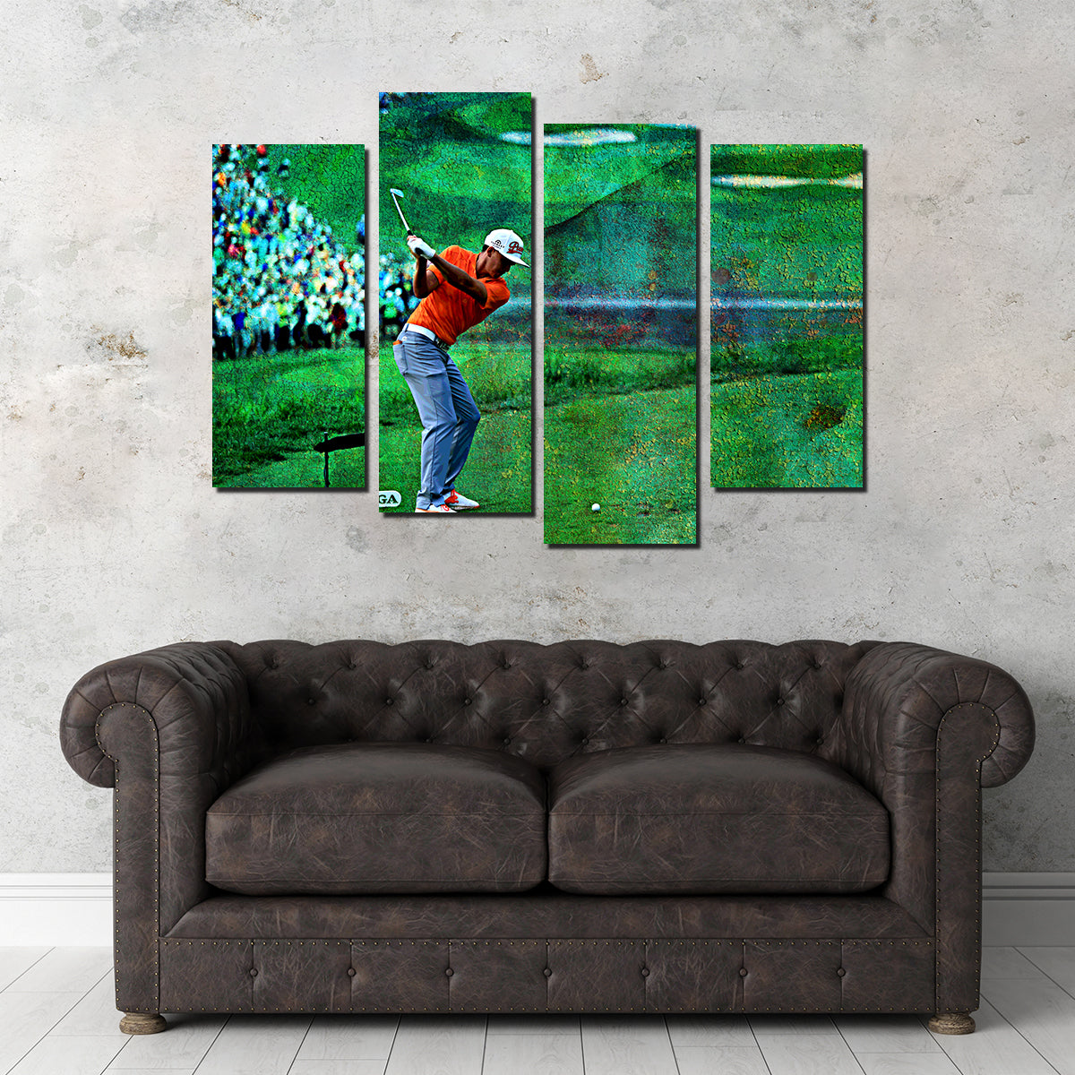 Rickie Fowler Art Prints with Premium Kiln - Dried Pine Frames