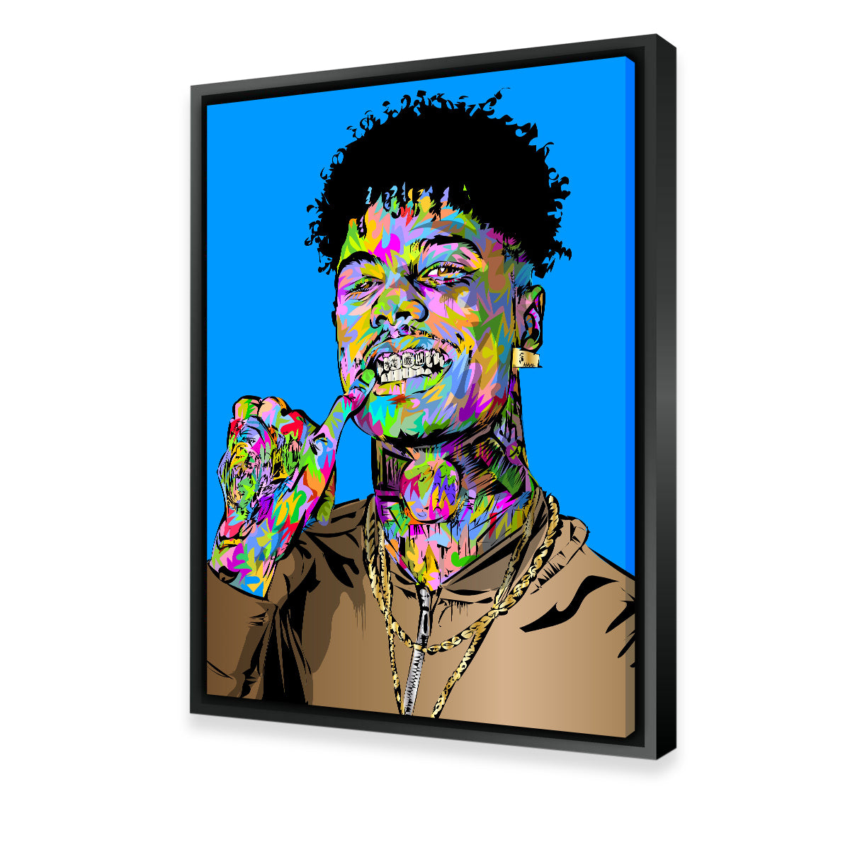 Stunning Blue Face Wall Art for Home Decor