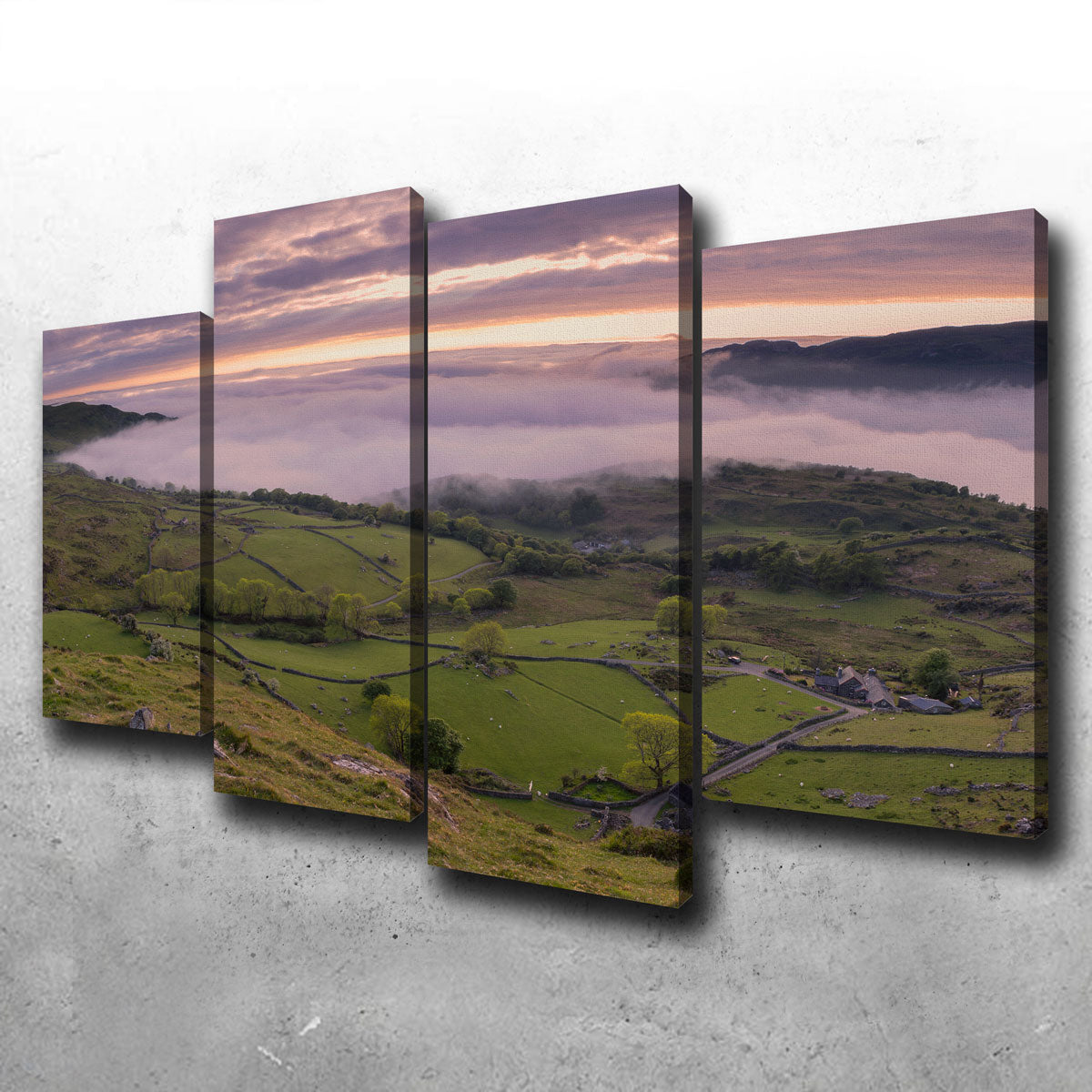 Stunning Receding Fog Wall Art by Mike Cotton