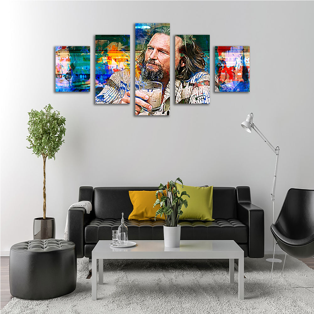 The Dude Vintage Blue Wall Art - Stunning Kiln - Dried Pine Framed Canvas