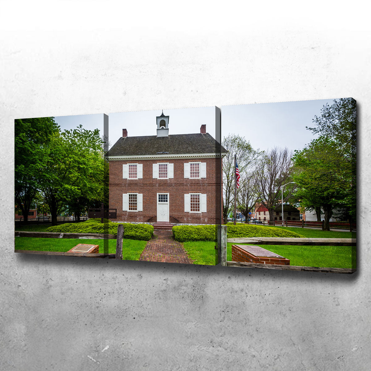 Stunning Colonial Courthouse Wall Art - Museum-Quality Canvas