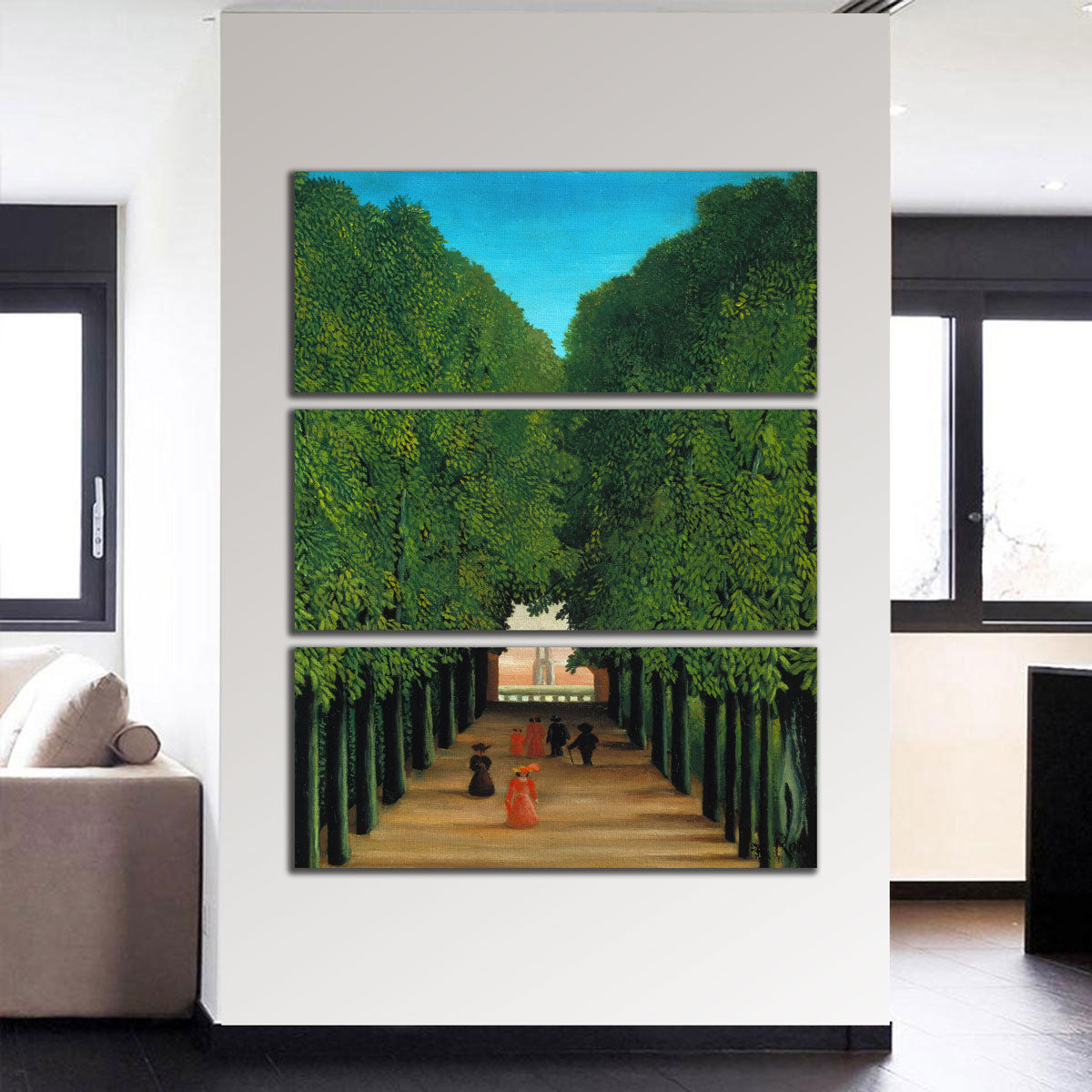 Exquisite Saint Cloud Park Avenue Wall Art by Henri Rousseau